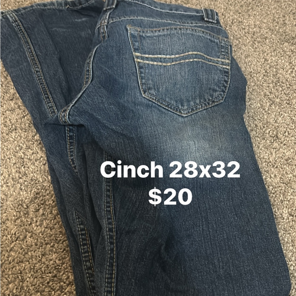 Cinch Blue Jeans with Classic Fit and Fading